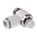 SMC Threaded Series Exhaust Flow Regulator Inlet Male Threaded UNF 1/4 in Outlet Male UNF 1/4 in AS2201F-U02-08