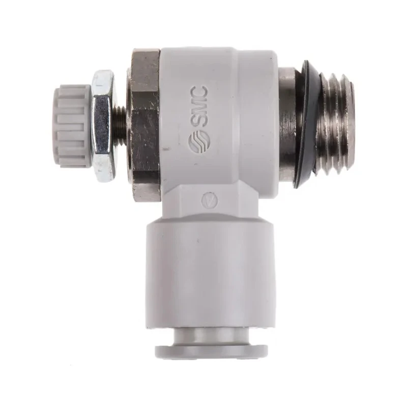 SMC Threaded Series Exhaust Flow Regulator Inlet Male Threaded UNF 1/4 in Outlet Male UNF 1/4 in AS2201F-U02-08