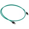 Omron Cat6a Ethernet Cable 4 Core, Green, 1.5 m, Copper Braid Screened, Low Smoke Zero Halogen XS6W-6LSZH8SS150CM-G