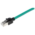 Omron Cat6a Ethernet Cable 4 Core, Green, 1.5 m, Copper Braid Screened, Low Smoke Zero Halogen XS6W-6LSZH8SS150CM-G