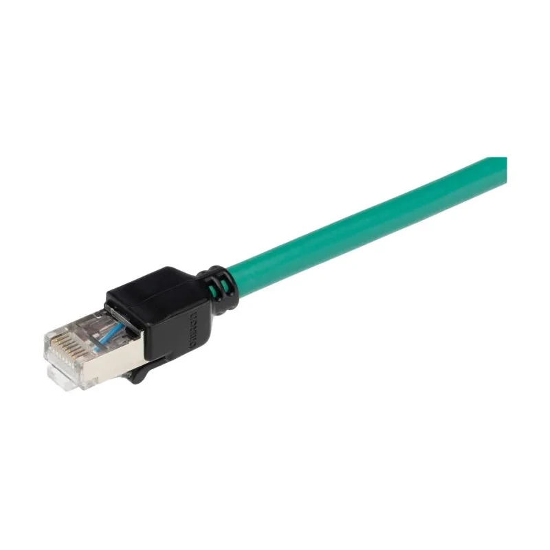 Omron Cat6a Ethernet Cable 4 Core, Green, 1.5 m, Copper Braid Screened, Low Smoke Zero Halogen XS6W-6LSZH8SS150CM-G