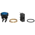 ITW Switches 49-59 Series Push Button Switch Momentary Panel Mount SPDT 16 mm Cutout Clear LED IP67 250 V AC 10A 49-59126