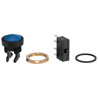 ITW Switches 49-59 Series Push Button Switch Momentary Panel Mount SPDT 16 mm Cutout Clear LED IP67 250 V AC 10A 49-59126
