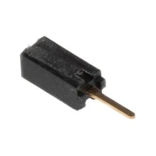 Samtec SSA Series Straight Through Hole PCB Socket, 1-Contact, 1 Row, 2.54 mm Pitch Through Hole SSA-101-S-G