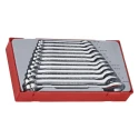 Teng Tools 12-Piece Combination Spanner Set, 8 To 19 mm, Chrome Vanadium Steel TT1236