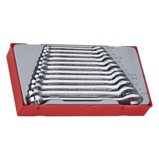 Teng Tools 12-Piece Combination Spanner Set, 8 To 19 mm, Chrome Vanadium Steel TT1236