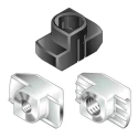 Bosch Rexroth Stainless Steel M4 T-Slot Nut Connecting Component, Compatible with Strut Profile 40 mm, 45 mm, 50 3842536606
