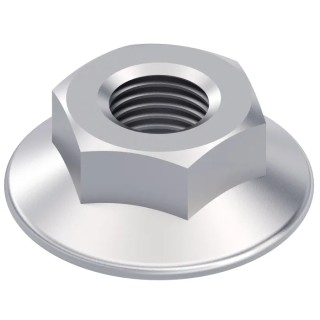 RS PRO M8 Flange Nut Connecting Component Compatible with 40 mm to 60 mm Strut Profile, Groove Size 10 mm 3842345081