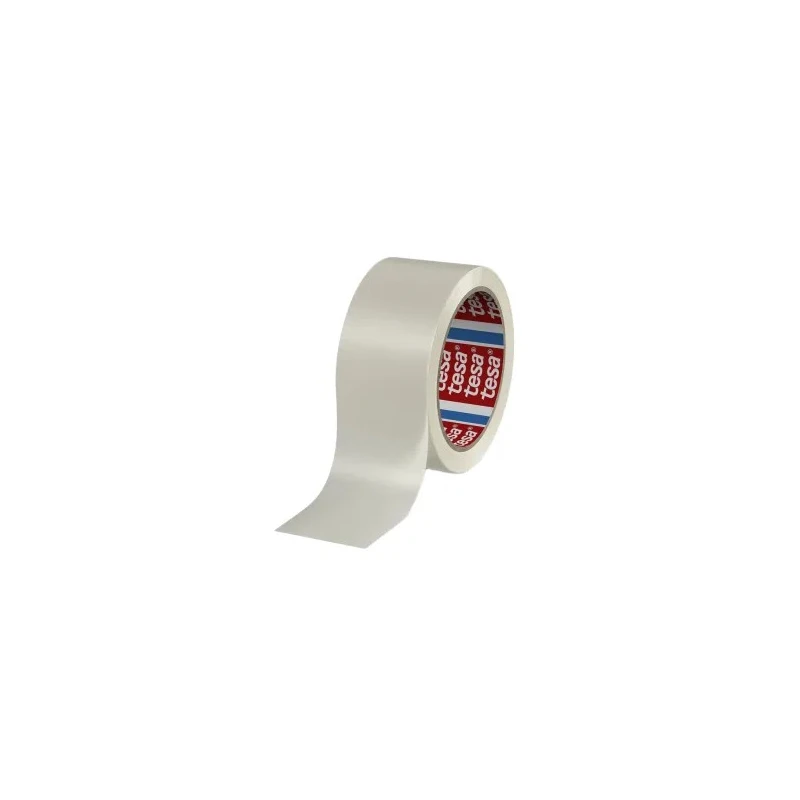 Tesa White 4120 Packing Tape 66 m x 50 mm Natural Rubber Adhesive 49μm Thickness 04120-00022-00