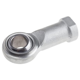 RS PRO M22 x 1.5 Female Steel Rod End, 22mm Bore, Metric Thread, Galvanised Zinc Coating 198-9049