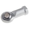 RS PRO M22 x 1.5 Female Steel Rod End, 22mm Bore, Metric Thread, Galvanised Zinc Coating 198-9049