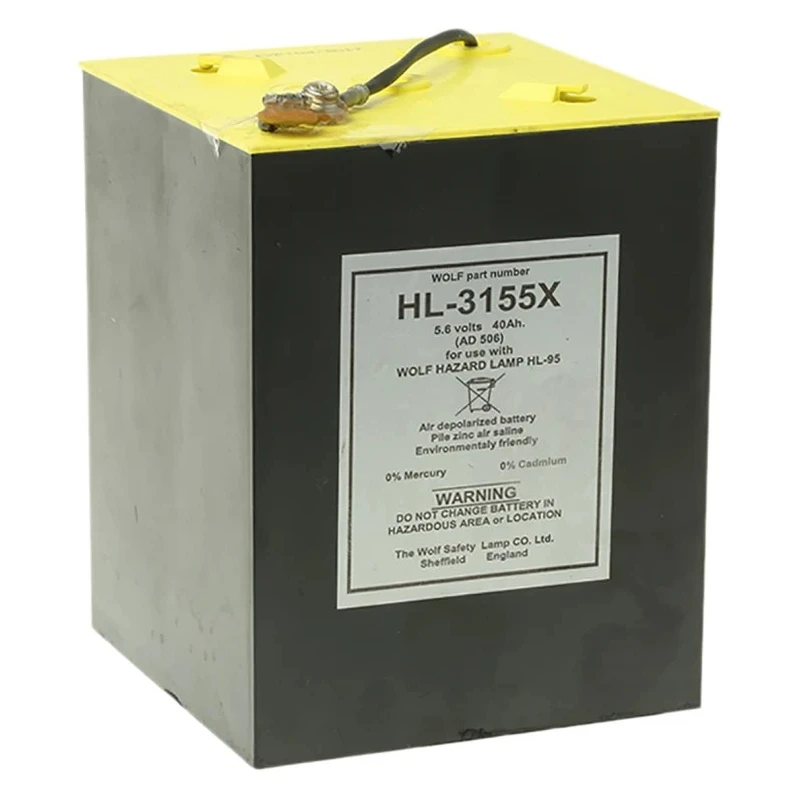 Wolf Safety Portable LED Hazard Warning Lantern Battery 4 Ah Capacity HL-3155X