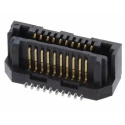 Samtec LSS Series Straight Surface PCB Header 20 Contacts 0.635 mm Pitch 2 Row Shrouded LSS-110-03-L-DV-A