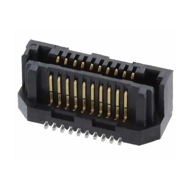 Samtec LSS Series Straight Surface PCB Header 20 Contacts 0.635 mm Pitch 2 Row Shrouded LSS-110-03-L-DV-A