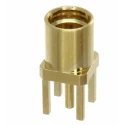 Samtec MIMCXV Series 50 Ω MCX Coaxial Connector Through Hole Female Straight Body MMCXV-J-P-HF-ST-TH1