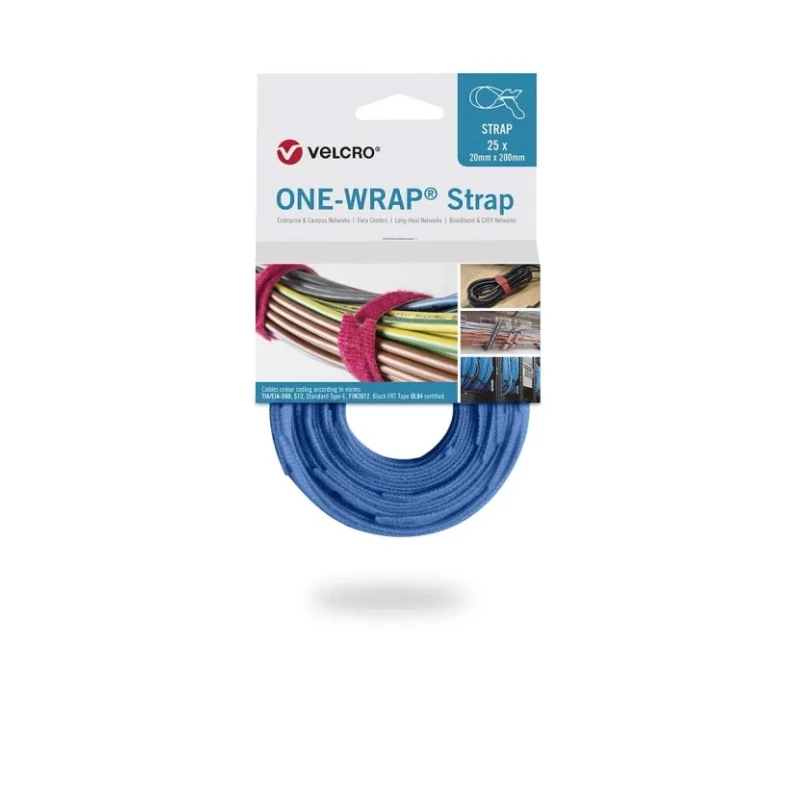 VELCRO® Aqua Reclosable Fastener 20mm Width x 200mm Length Loop Type Polypropylene Polyamide VEL-OW64510