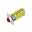 EAO 04 Series Black Momentary Push Button Head, 22.5 mm Cutout, IP65 0704.012.0.
