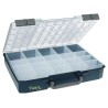 Raaco 20 Cell Black Polycarbonate Polypropylene Compartment Box 80mm x 415mm x 330mm 136334