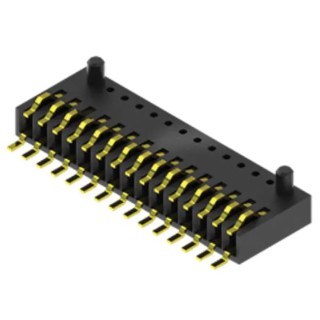 Samtec SEI Series Straight Surface PCB Socket, 20-Contact, 1 Row, 1 mm Pitch, Screw Termination, Liquid SEI-120-02-G-S-AB