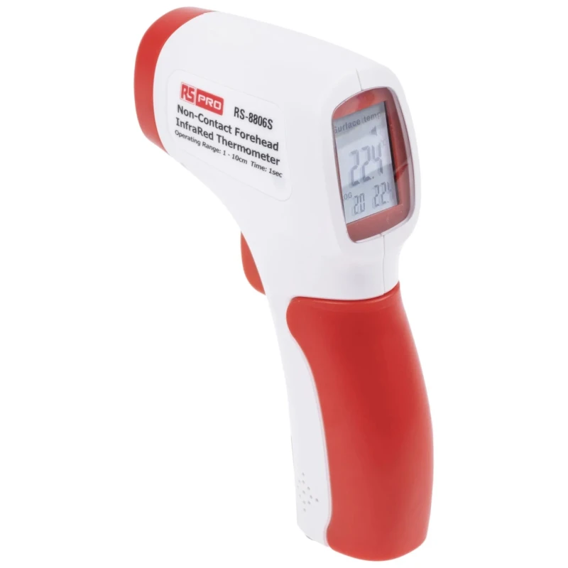 RS PRO Medical Grade Infrared Thermometer with Bluetooth and Wifi, ±0.3°C Accuracy, 0 to 60°C Range, 0.1°C RS-8806S