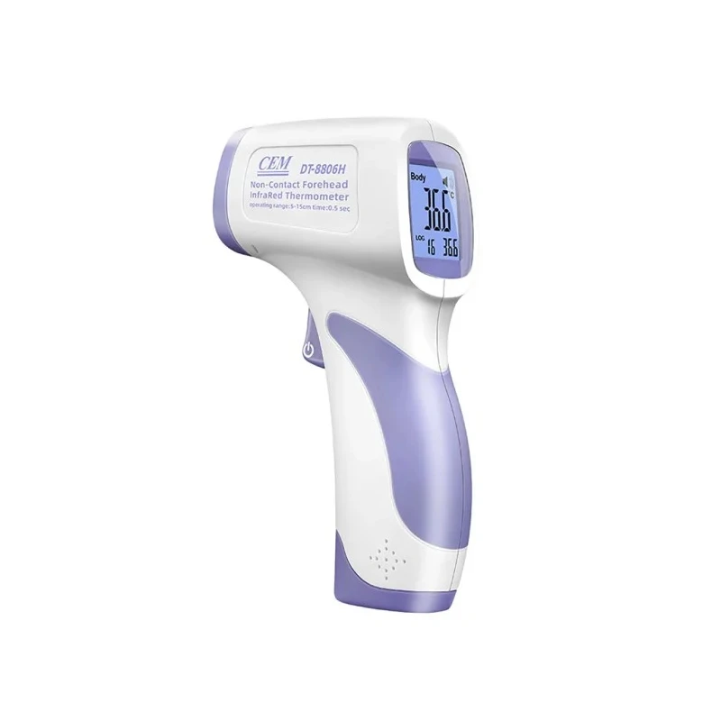NEUTRAL Medical Non-Contact Infrared Thermometer 0°C Min, 60°C Max, ±0.3°C Accuracy, Body & Surface, AA Battery DT-8806H