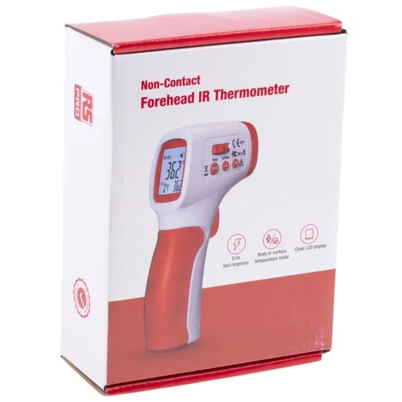 RS PRO Medical Grade Infrared Thermometer with Bluetooth and Wifi, ±0.3°C Accuracy, 0 to 60°C Range, 0.1°C RS-8806S