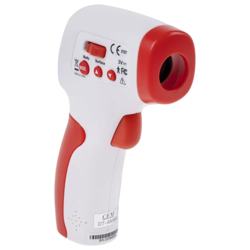 RS PRO Medical Grade Infrared Thermometer with Bluetooth and Wifi, ±0.3°C Accuracy, 0 to 60°C Range, 0.1°C RS-8806S