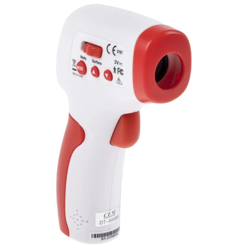 RS PRO Medical Grade Infrared Thermometer with Bluetooth and Wifi, ±0.3°C Accuracy, 0 to 60°C Range, 0.1°C RS-8806S