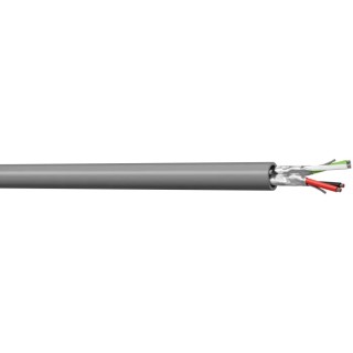 RS PRO Data Cable 2 Pairs 4 Cores 100 m Grey Sheath Low Smoke Zero Halogen 201-0523