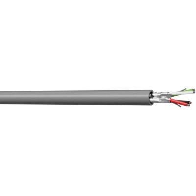 RS PRO Data Cable 2 Pairs 4 Cores 100 m Grey Sheath Low Smoke Zero Halogen 201-0523