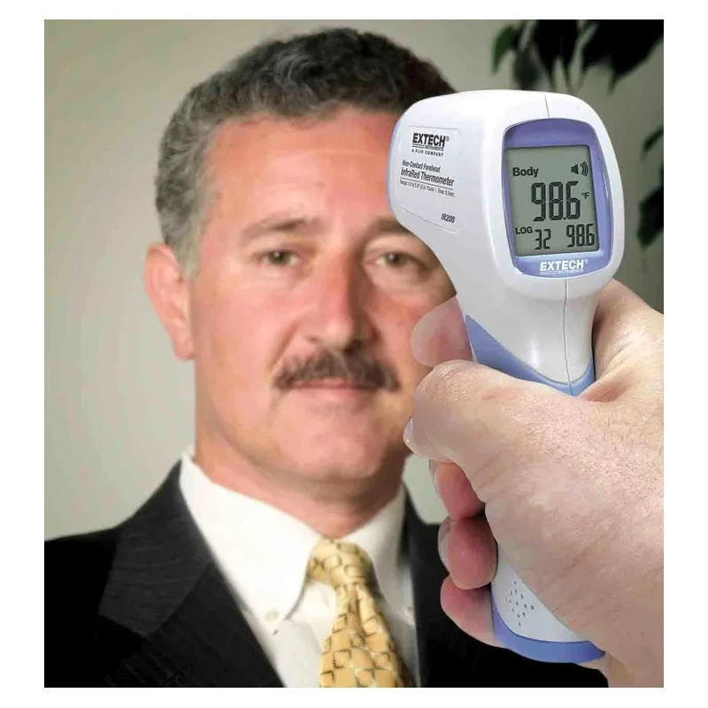 Extech Infrared Thermometer 32 °C Min, 42.5 °C Max, ±0.3°C Accuracy, Body Measurement IR200