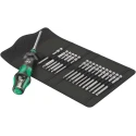 Wera Hexagon Interchangeable Standard Screwdriver Set, 15-Piece with Kraftform Kompakt Turbo Imperial Handle 05057483001
