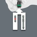 Wera Hexagon Interchangeable Standard Screwdriver Set, 15-Piece with Kraftform Kompakt Turbo Imperial Handle 05057483001