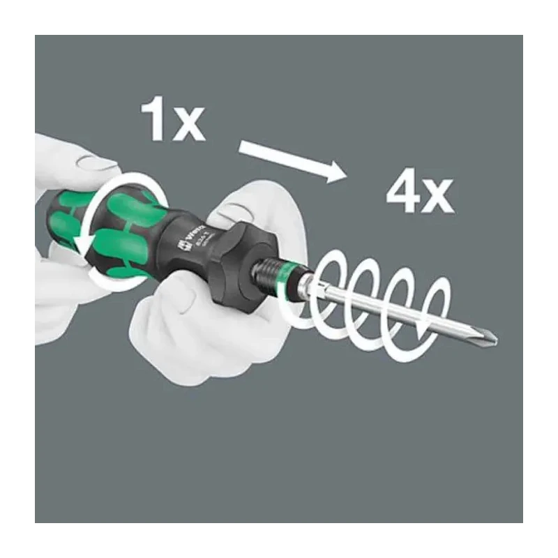 Wera Bit Holder Screwdriver 6.35 mm Tip 146 mm Blade Steel Blade Material Czech Republic Origin 05057480001