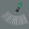Wera Hexagon Interchangeable Standard Screwdriver Set, 15-Piece with Kraftform Kompakt Turbo Imperial Handle 05057483001