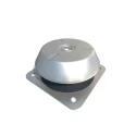 FIBET Tapered Square M20 Anti-Vibration Mount Bell Mount with 1700 daN Compression, 20mm Bore Diameter, 20mm CFBMS1808620M