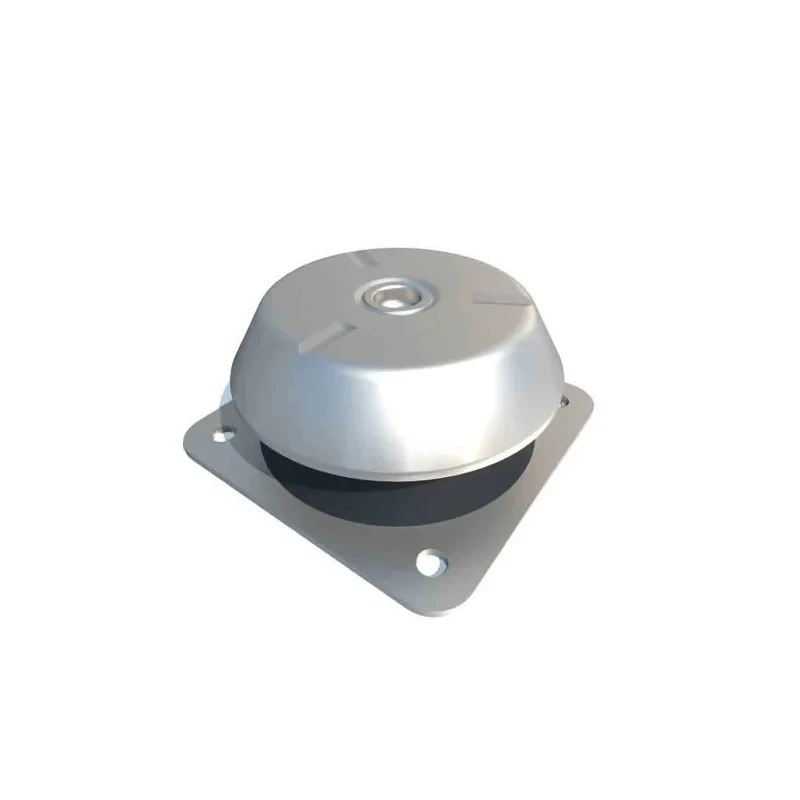 FIBET Tapered Square M20 Anti-Vibration Mount Bell Mount with 1700 daN Compression, 20mm Bore Diameter, 20mm CFBMS1808620M