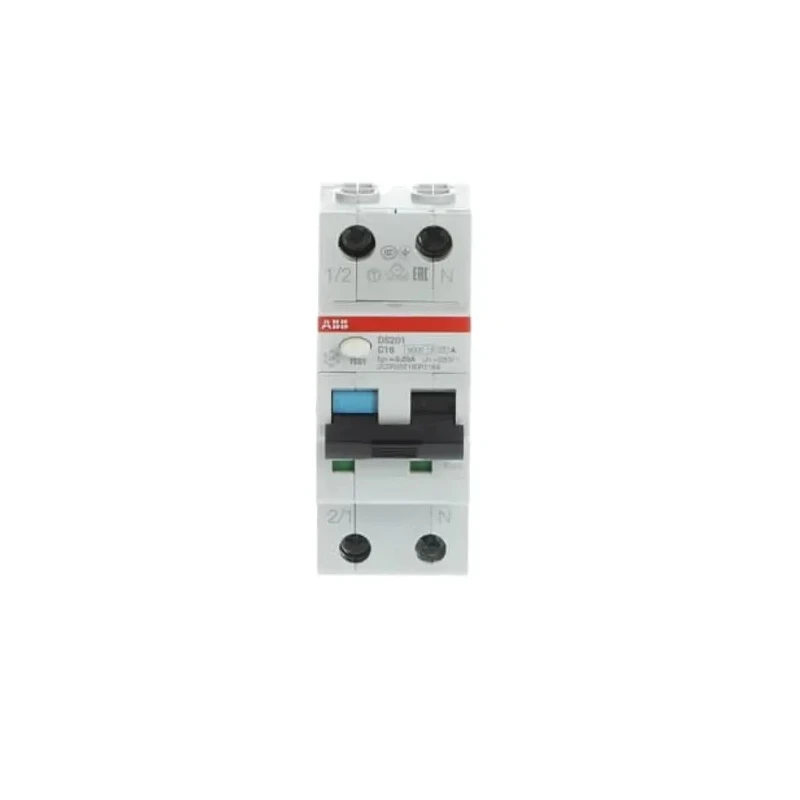 ABB Residual Current Circuit Breaker with Overload Protection 16A, 2-Pole, 30mA Trip 2CSR255180R1164 DS201 C16 A30