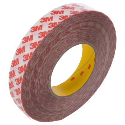 3M Clear Double Sided Plastic Tape Polypropylene Backing 25mm x 50m GPT-020F 25X50 GPT -020F 25X50