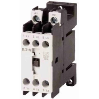 Eaton Contactor 24V dc Coil, 3-Pole, 9 A, 4 kW Motor Control DIN Rail Mount DILMT7
