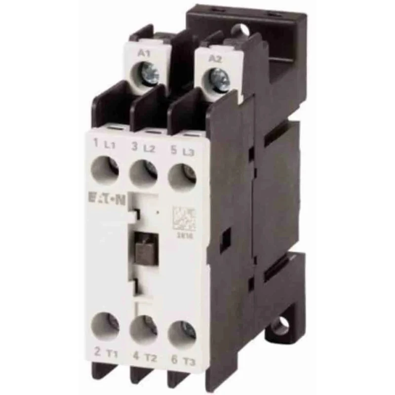 Eaton Contactor 24V dc Coil, 3-Pole, 9 A, 4 kW Motor Control DIN Rail Mount DILMT7