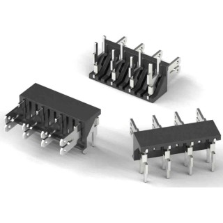 Wurth Elektronik WR-FAST Series Shrouded Right Angle Through Hole PCB Header, 6 Contacts, 7.62 mm Pitch 638307122006