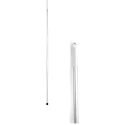 RS PRO White Aluminium Mop Handle 1.4 m with Screw Fitting for RS PRO Mop & Brush Heads 201-9578