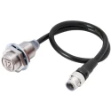 Omron Threaded Barrel Inductive Proximity Sensor M18 x 1 Flush Mount 30V DC 200mA PNP 12mm Detection E2EW-X12B1T18-M1TJ 0.3M