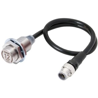 Omron Threaded Barrel Inductive Proximity Sensor M18 x 1 Flush Mount 30V DC 200mA PNP 12mm Detection E2EW-X12B1T18-M1TJ 0.3M