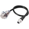 Omron Threaded Barrel Inductive Proximity Sensor M18 x 1 Flush Mount 30V DC 200mA PNP 12mm Detection E2EW-X12B1T18-M1TJ 0.3M