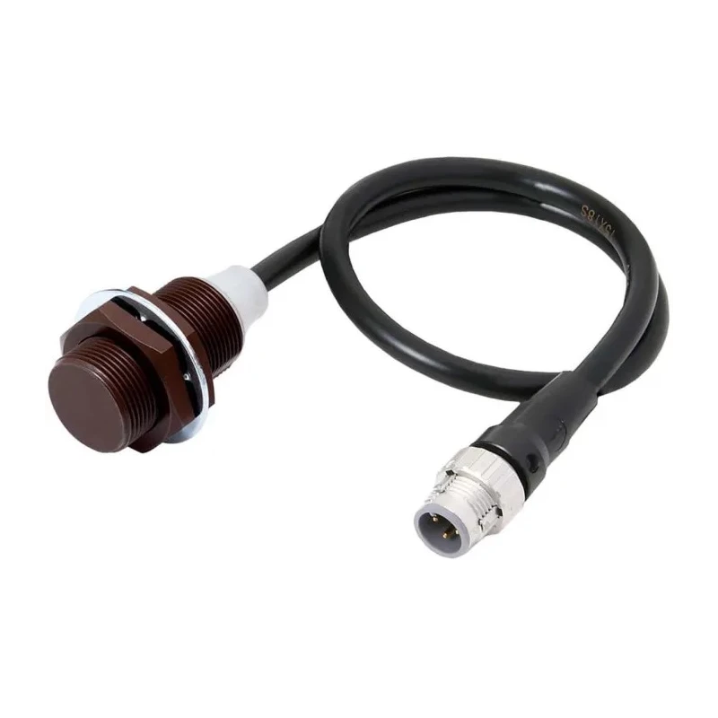 Omron Threaded Barrel Inductive Proximity Sensor M18 x 1, 30mm Length, PNP Output, 30 V DC, 200mA E2EW-QX12B3T18-M1TJ 0.3M