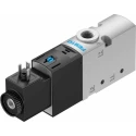 Festo 3/2 Closed Monostable Electric Pneumatic Solenoid Valve G 1/8, 24V, 2.6W, Aluminium Body VUVS-L20-M32C-MD-G18-F7-1C1
