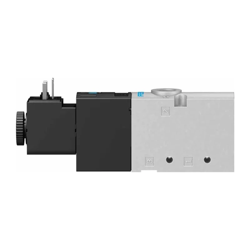 Festo 3/2 Closed Monostable Electric Pneumatic Solenoid Valve G 1/8, 24V, 2.6W, Aluminium Body VUVS-L20-M32C-MD-G18-F7-1C1