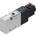 Festo 3/2 Closed Monostable Electric Pneumatic Solenoid Valve G 1/8, 24V, 2.6W, Aluminium Body VUVS-L20-M32C-MD-G18-F7-1C1
